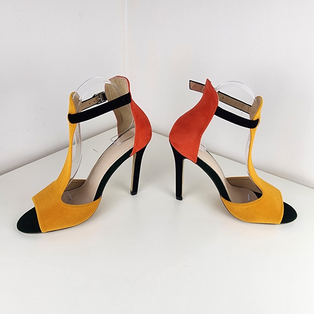 Yellow and Red Women's Heels Size 40 - Picture 4 of 12